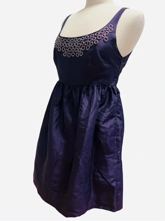 NWOT- CHARLOTTE RUSSE /PLUM PURPLE Embellished Party Dress - Picture 5 of 9